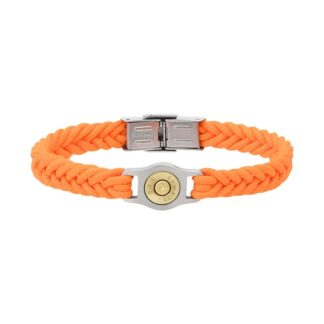 Bracelet ELDEN douille et cordon tressé orange pm bang bang SB012-OG-20